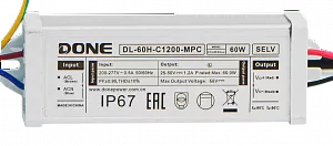 DL-60H-C1200-MPC (AC200-277V,DC25-50V,1200mA,0.95PF) источник питания